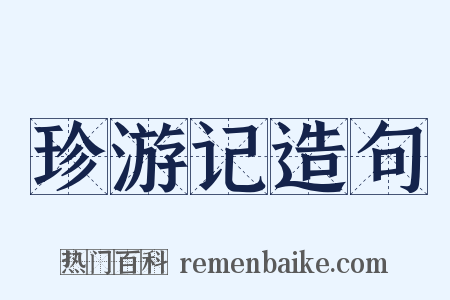 珍游记造句是什么意思的图片